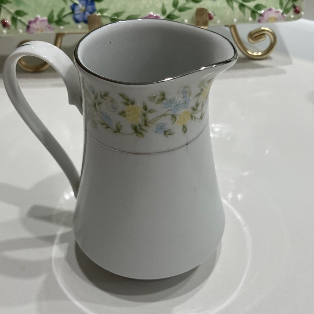 Fine China White Milk Pitcher